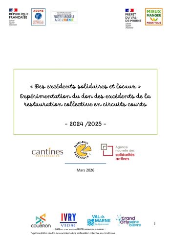 Rapport final dons excédents circuits courts